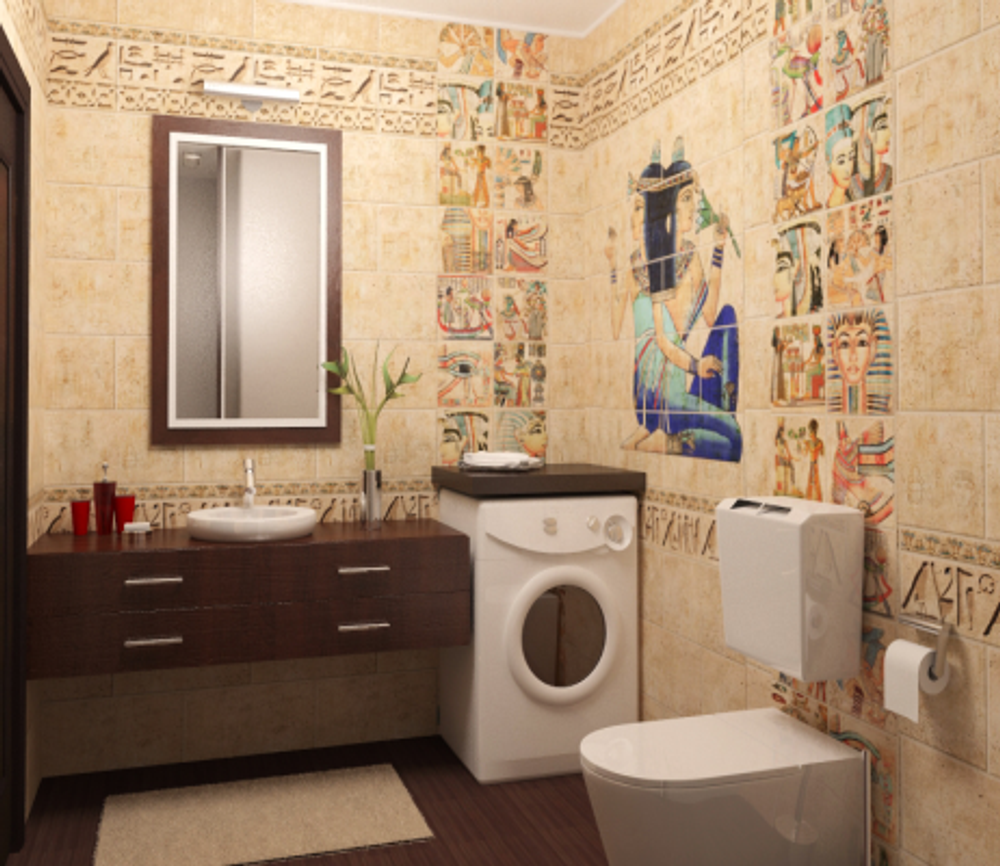 Панель ПВХ фотопечать 3D Panda Египет 2700х250 мм