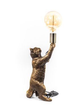 Настольная лампа Кот Эдисон Бронза