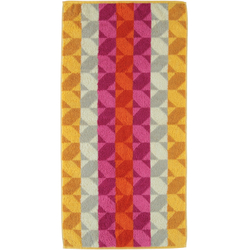 Махровое полотенце Kristall Jacquard 519 коралловое от Cawo Германия