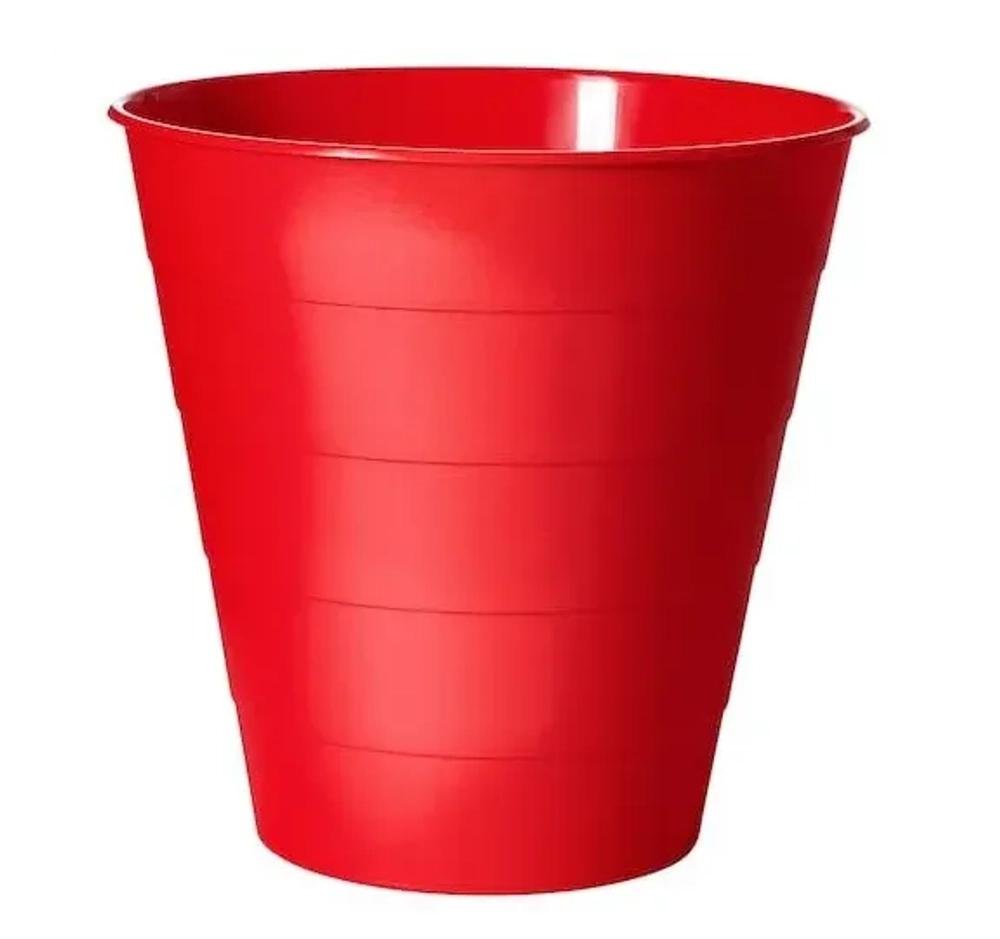 Ведро для мусора Hestra, 10 л, красный, полипропилен