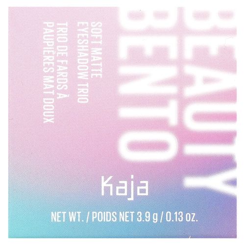 Kaja, Beauty Bento, трио мягких матовых теней, оттенок 13 Velvet Dream, 3,9 г (0,13 унции)