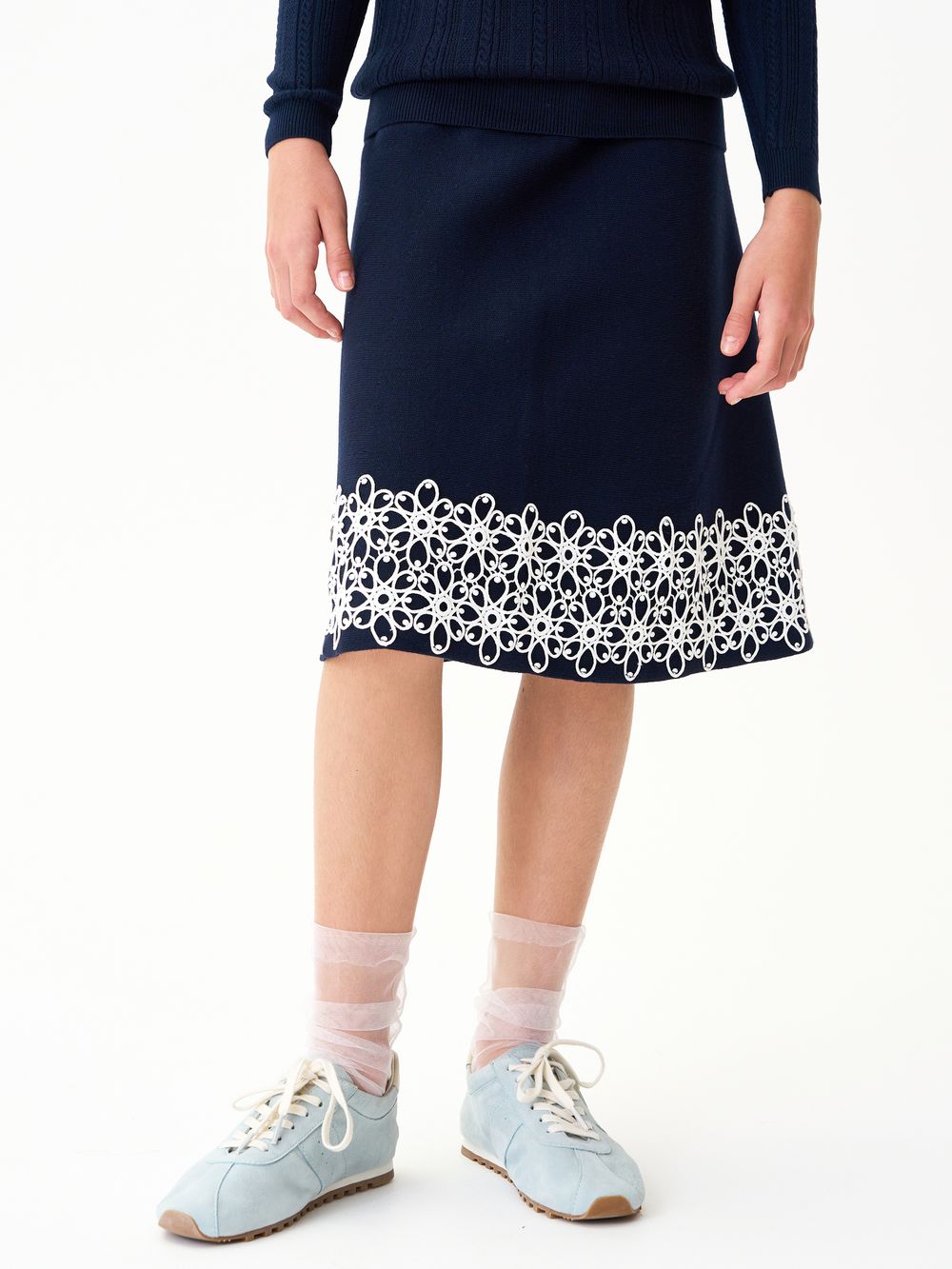 Юбка для девочки 1203 синий