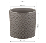 Кашпо ЭТНА с внутренней вставкой D200мм 3,4л
