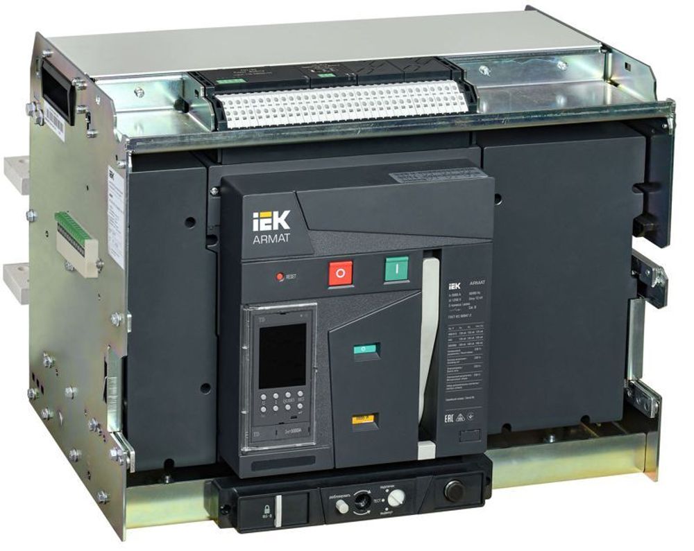 Выключатель автоматический воздушный 3п G 5000А 135кА TD выдвижн. с комплектом аксессуаров ARMAT IEK AR-ACB-3VG-135-5000A-TDCF Выключатель автоматический воздушный 3п G 5000А 135кА TD выдвижн. с комплектом аксессуаров ARMAT IEK AR-ACB-3VG-135-5000A-TDCF