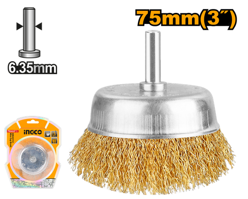 Проволочная щетка для дрели 75 мм