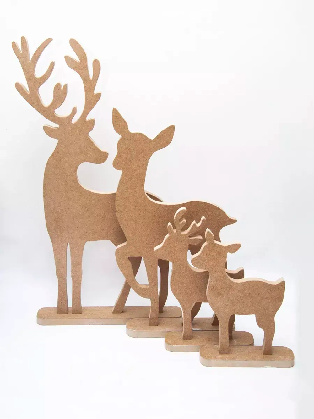 Набор из четырех оленей 73см, 57см, 35см, 31,5см