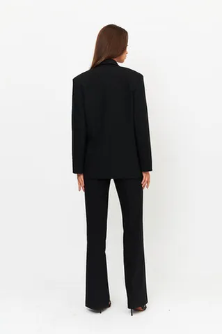 Пиджак двубортный черного цвета