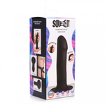 Гибкий силиконовый фаллоимитатор Squeeze-It Phallic (17,2×3,8 см) чёрный