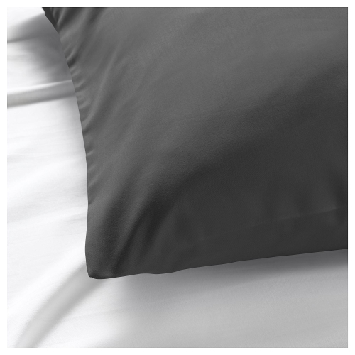 Наволочка IKEA NATTJASMIN (НАТТЭСМИН), Темно-серый, 50х80 см