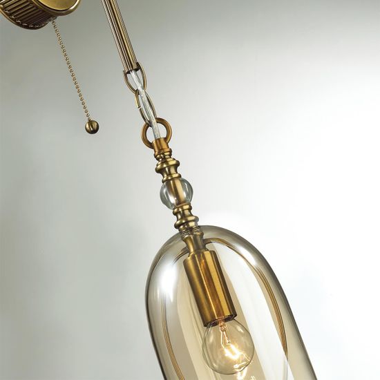 4892/1W NEO ODL_EX22 191 бронзовы/коньячный/стекло Бра с выкл. E14 1*40W BELL