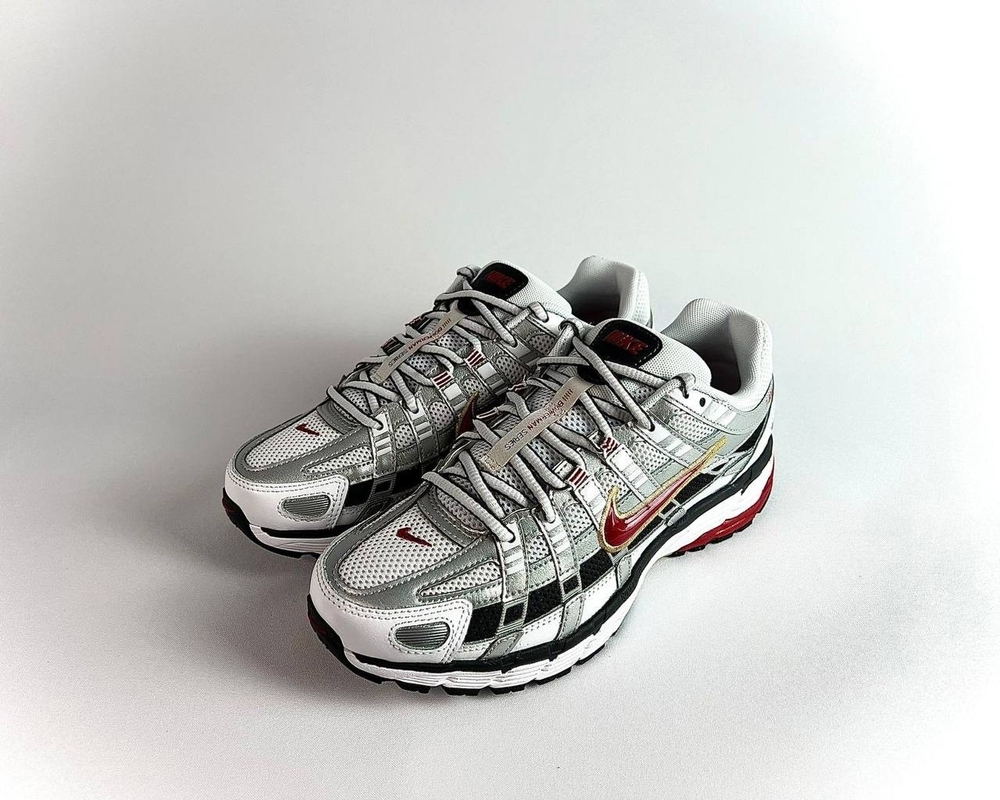 Кроссовки Nike P-6000 White Gold Red