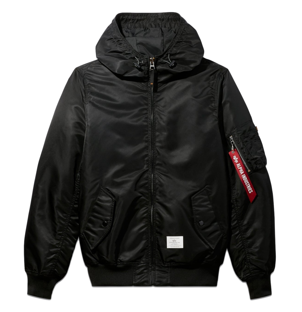 Бомбер Alpha Industries L-2B Hooded Gen II Black Бомбер Alpha Industries L-2B Hooded Gen II Black