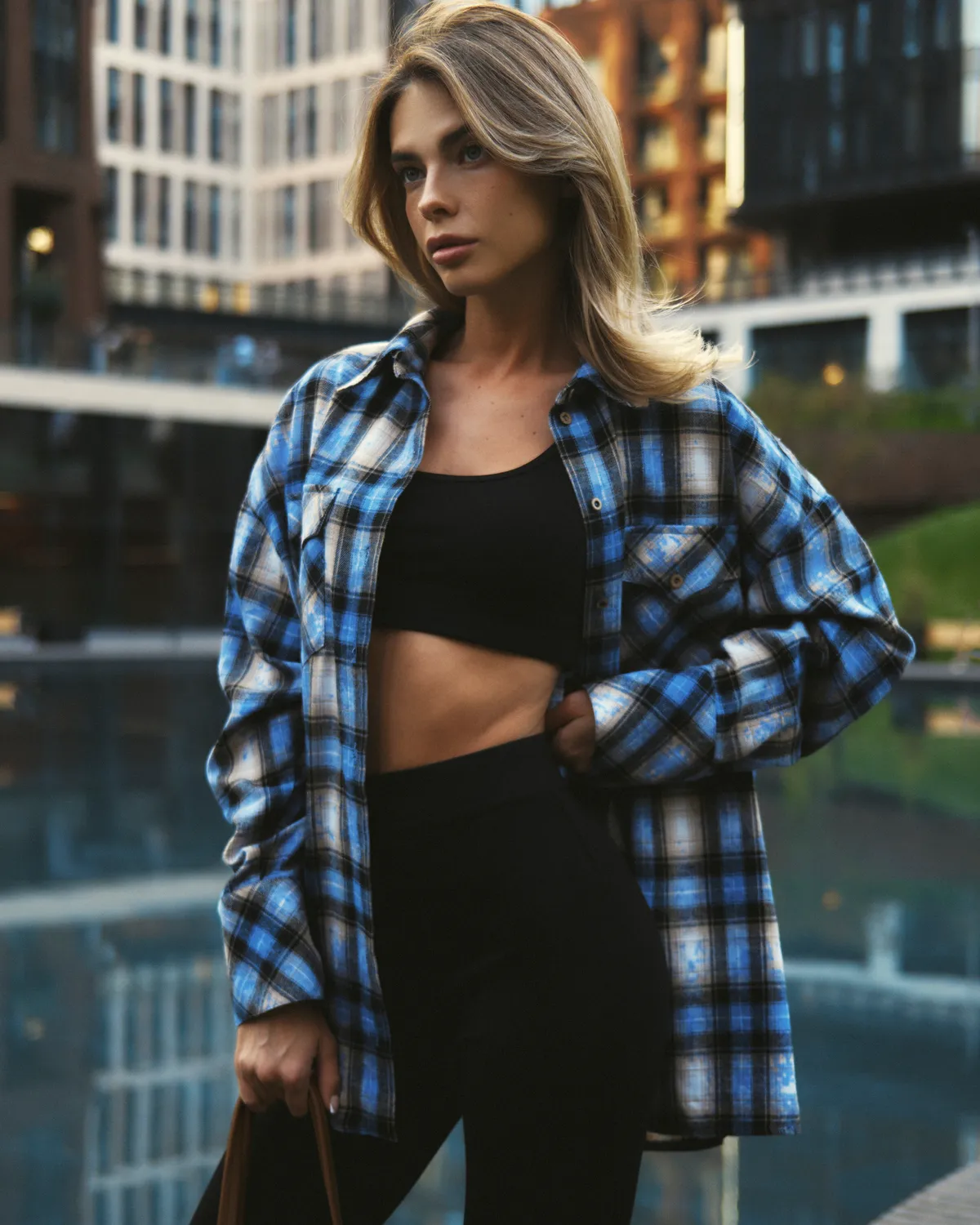 Рубашка Вудсток индиго