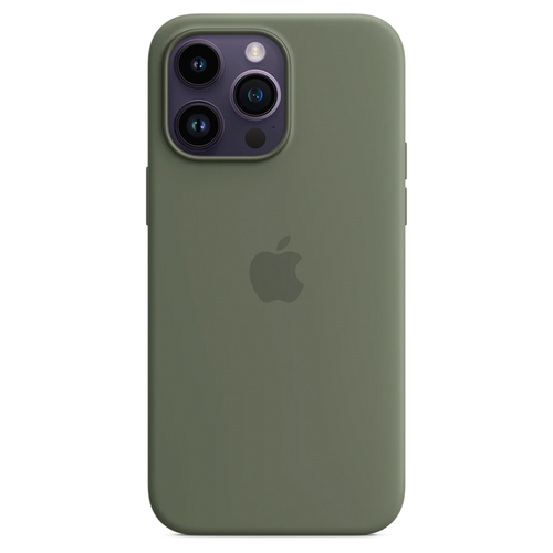 Силиконовый чехол с поддержкой MagSafe Apple Silicone Case для iPhone 14 Pro Max, Olive (Оливковый)