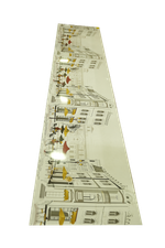 ПАНЕЛЬ ИНТЕРЬЕРНАЯ ПВХ (ФАРТУК) УЛИЧНОЕ КАФЕ 3000Х600Х1,3ММ