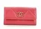Кошелек Chanel 19 с клапаном лососевый