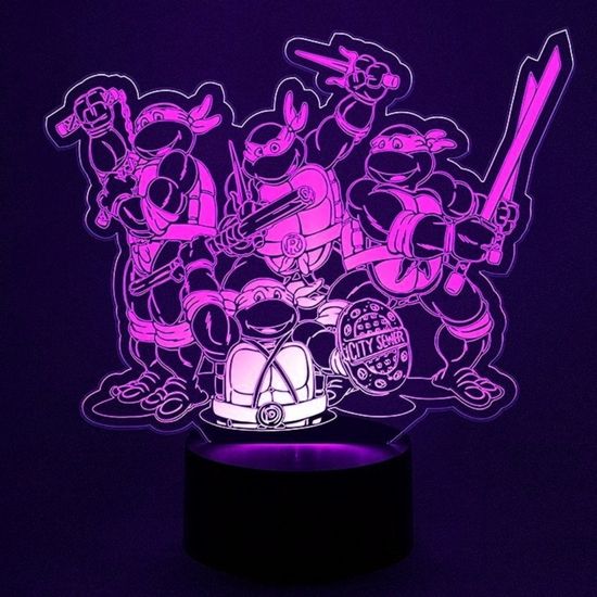 3D лампа Черепашки ниндзя