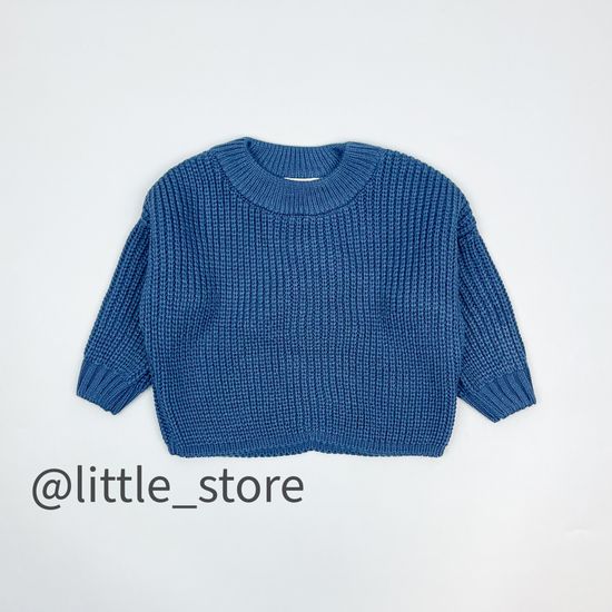 Джемпер вязаный, Синий
