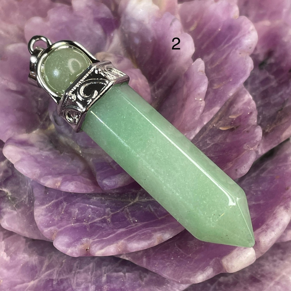 53976  Авантюрин Кулон Кристалл Маятник 48мм