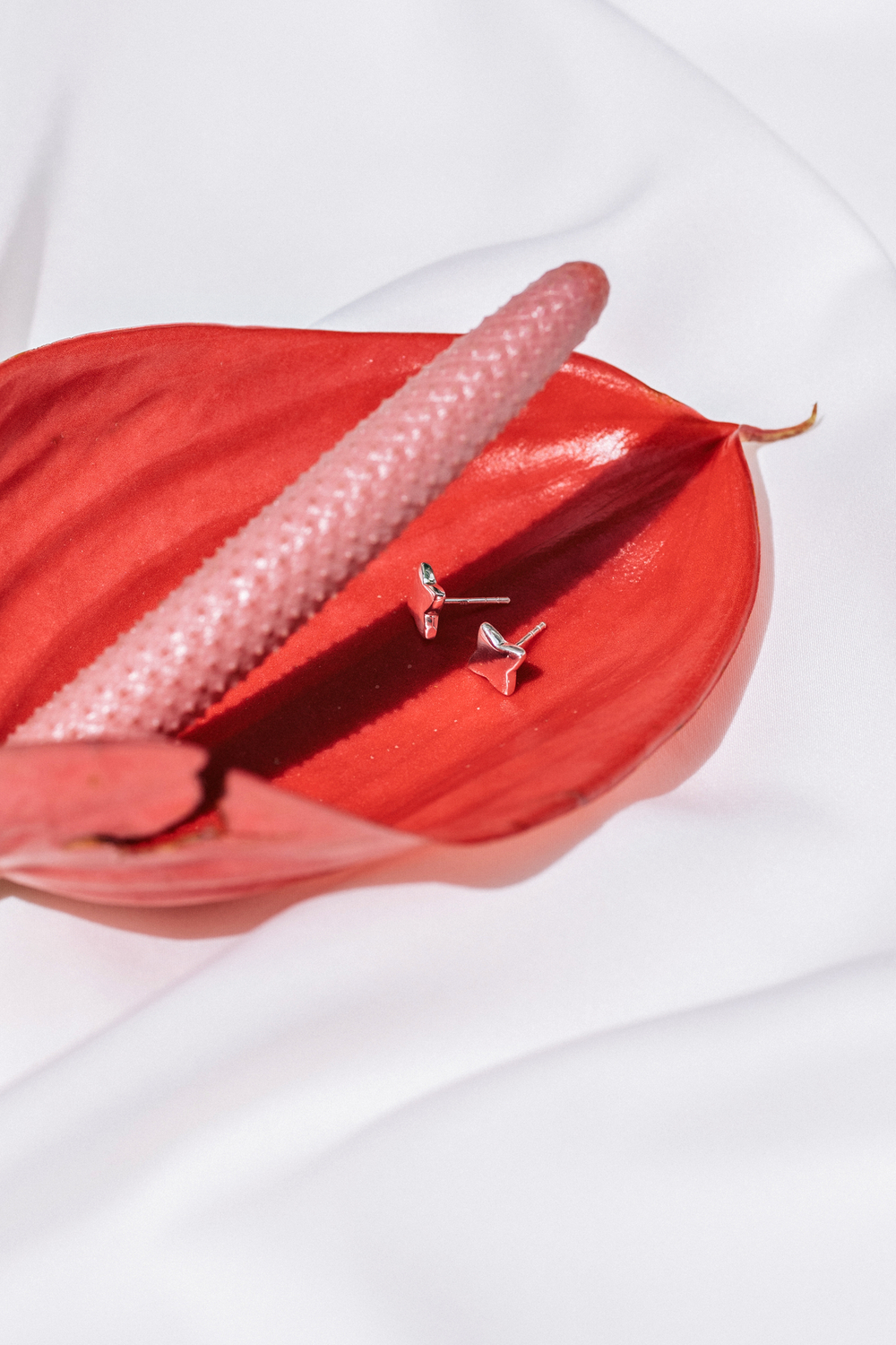 Серьги-пусеты «Клевер»