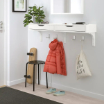 Консольный стол IKEA EKBY ALEX/RAMSHULT/ЭКБИ АЛЕКС/РАМСХУЛТ ИКЕА, 29х20х119 см, белый