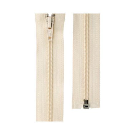 Молния Спираль "GAMMA", р/м, 50 см, однозамковая, №103 кремовый