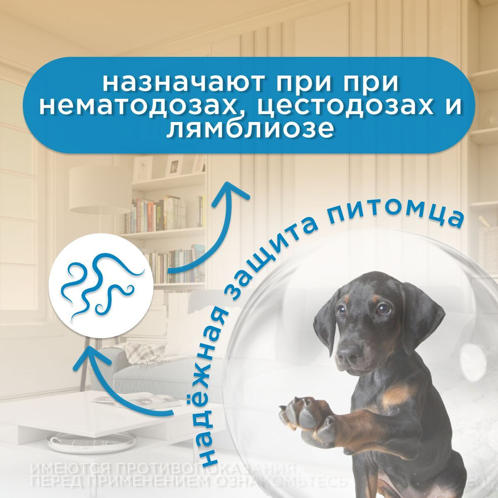 Суспензия от гельминтов и лямблий для собак мелких пород Фенпраз ,5мл. Пирантел/Празиквантел/Фенбендазол