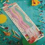 Свечи для торта «Нежная волна» 12 шт. 13 см, микс цветов