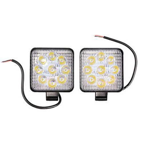 Фара дневного света 12/24 В 27 Вт 9 LED 6000K дальний свет 85х85х19мм квадрат 2шт Skyway