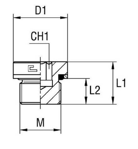 Заглушка V (Ш) 18х1.5 o-ring
