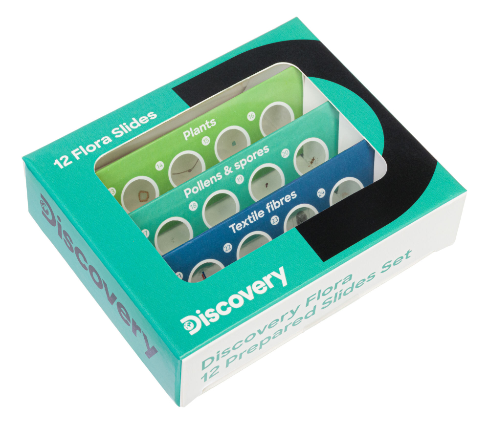 Набор микропрепаратов Discovery "Флора", 12 шт.
