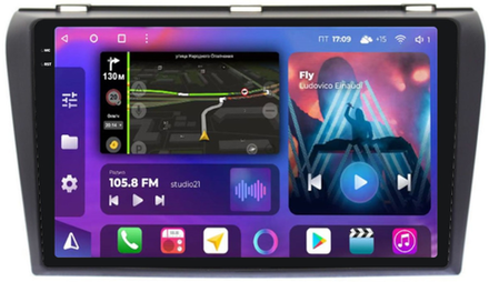 Магнитола для Mazda 3, Axela 2003-2009 - FarCar 161M на Android 13, QLED+2K, ТОП процессор, CarPlay, 4G SIM-слот