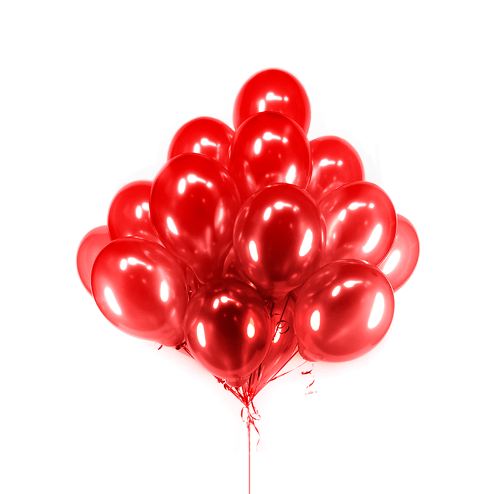 Красные воздушные шары для девушки, 25 шт.