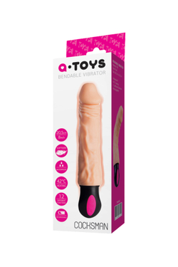 Реалистичный вибратор с подогревом A-Toys by TOYFA Cocksman, TPE, телесный, 26,5 см
