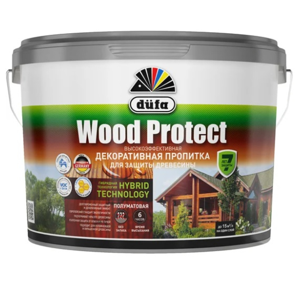 Dufa Wood Protect бесцветная 9 л