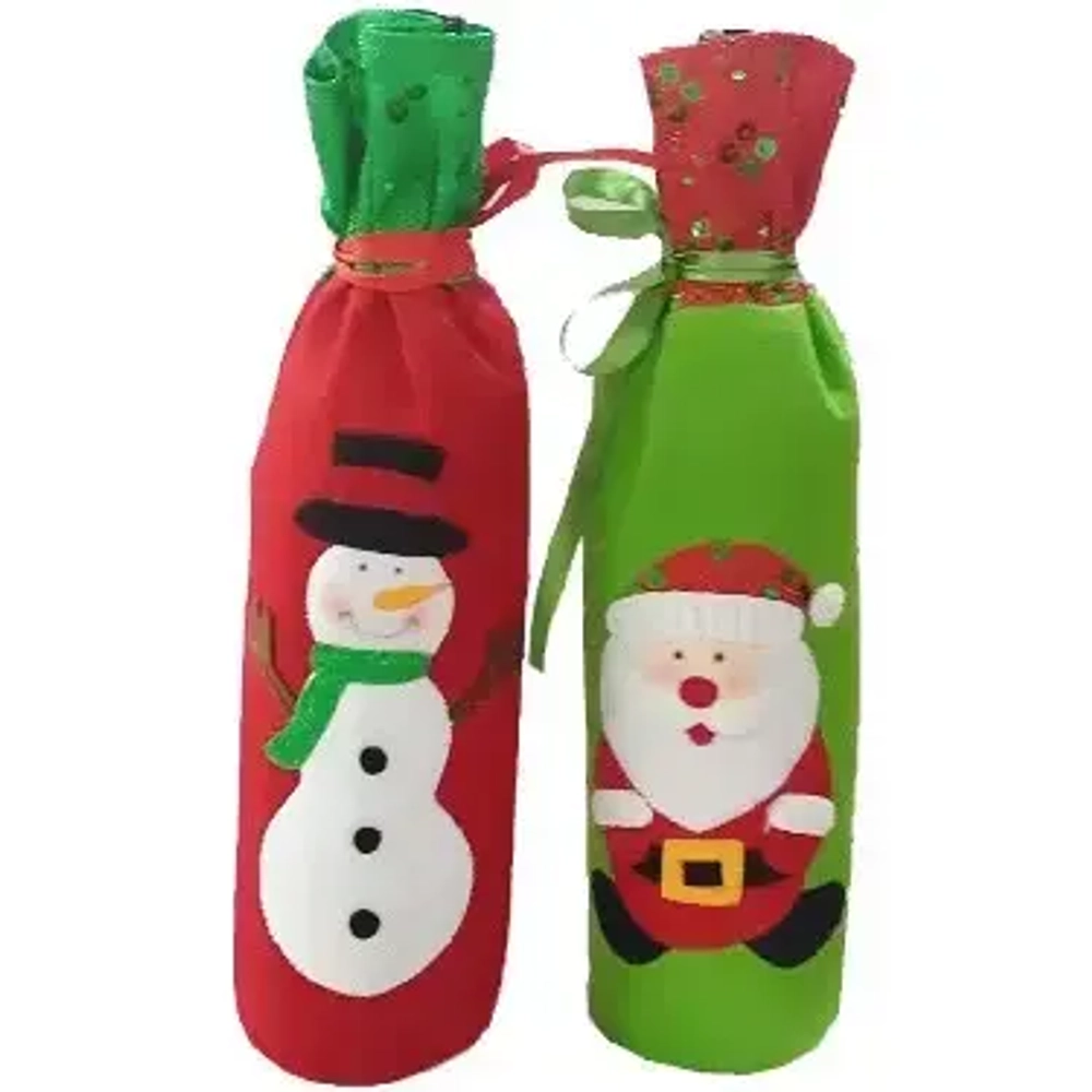 Украшение для бутылки «Новогодние друзья» 32*13 см