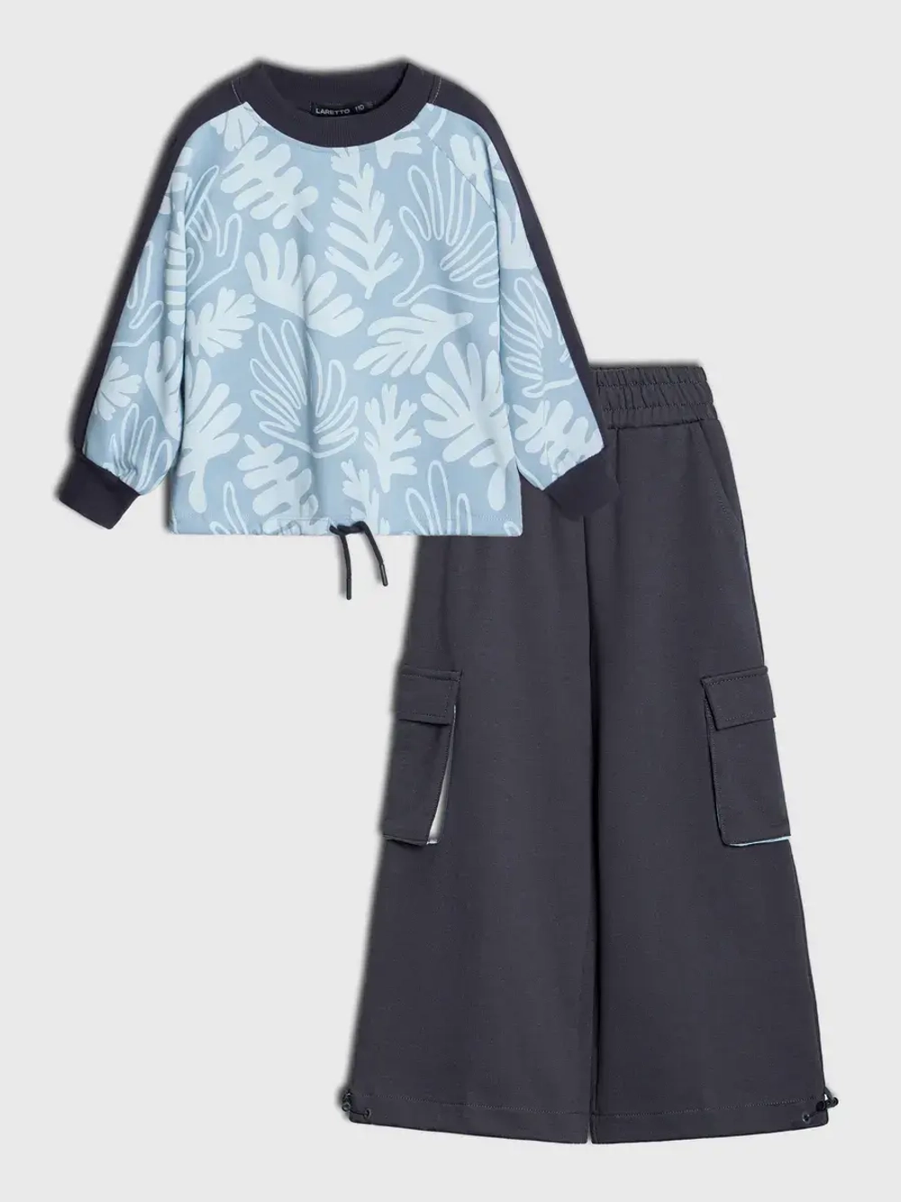 Костюм для девочки на осень, голубой