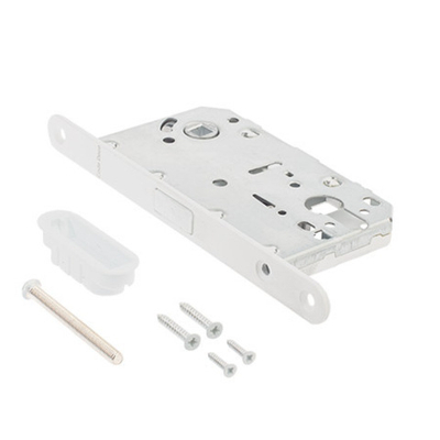 Замок с магнитной защелкой CODE DECO 5300-MC-WM ЦЕНТР МАГН под цилиндр белый матовый