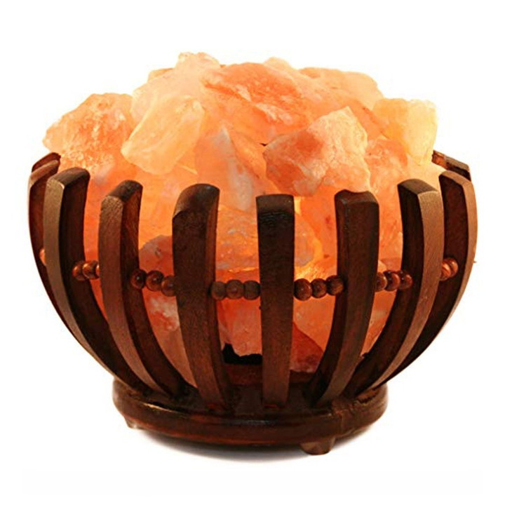 Соляная лампа Абажур Чаша К, розовая соль 2000000240459