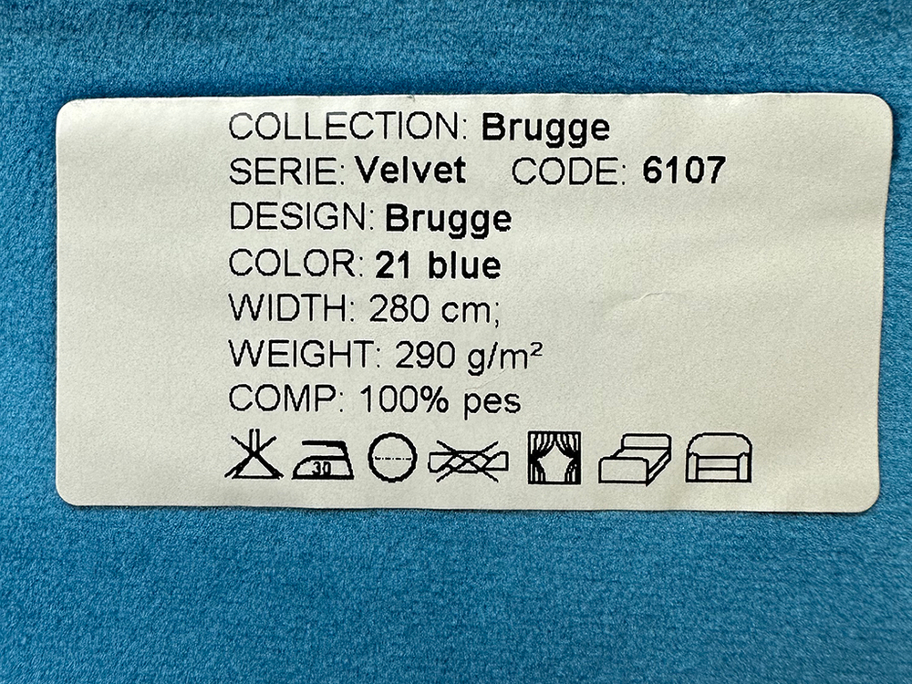 Бархат Brugge blue (Брюгге блу) 21