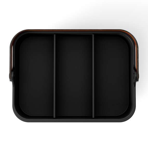 Органайзер bellwood, 37х27 см, черный/орех