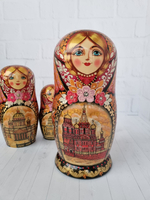 Матрешка "с видами города"  7мест