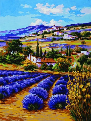 "Тосканское поле"-10459 канва с рисунком