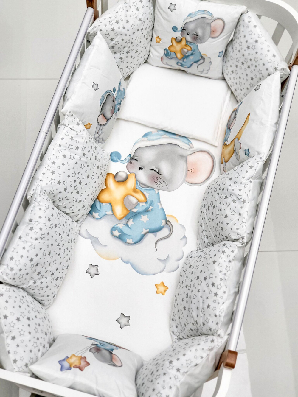Детское постельное белье BUBO BABY "MILKY DREAMS" для новорожденных 17 предметов