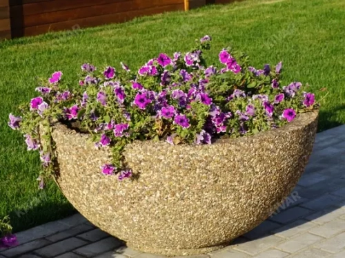 Цветочница бетонная «Полусфера» (Ø - 1000 мм)