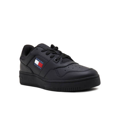 Кожаные кроссовки Tommy Jeans - черный(EM0EM01395)