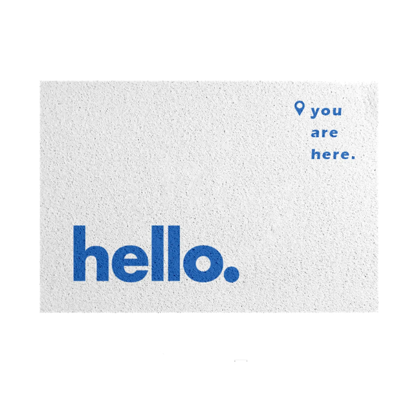 Коврик Hello придверный, белый
