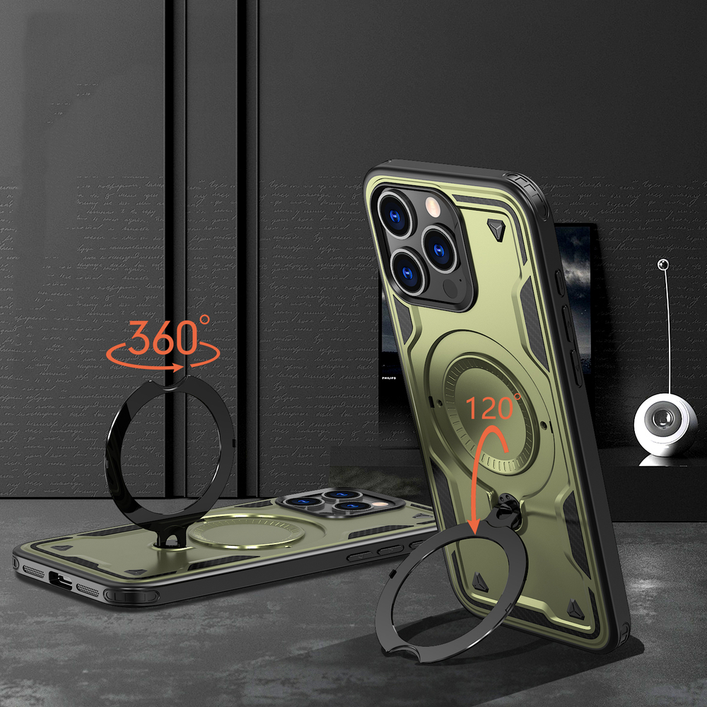 Чехол Magneto Case с кольцом для iPhone 15 Pro Max