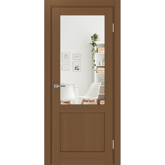 Цена на Межкомнатная дверь экошпон Турин 502.21 орех с зеркалом Купить Межкомнатная дверь экошпон Турин 502.21 орех с зеркалом