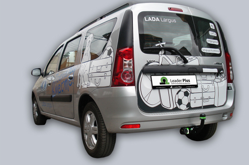 Фаркоп Лидер-Плюс (со съемным шаром) для LARGUS (универсал) / LARGUS CROSS с электрикой и сертифкатом в комплекте арт.(T-VAZ-19A)